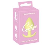 Mini Tappo Anale in Silicone Cuties - Giallo (3,1cm)