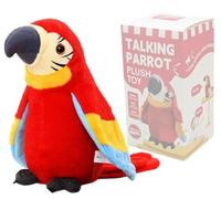 Cutiest Talking Pappagallo Giocattolo Mimicry Pet Parlare Peluche Giocattolo ripetere quello che dici di sventolare, Record Elettronico Giocattolo Animale Ripieno Sensoriale Giocattolo Educativo