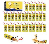 Cutiolly Acchiappamosche,Trappole Mosche,Strisce Acchiappamosche,Rotolini Acchiappamosche,Strisce Cattura Mosche,Strisce Adesive Mosche,Carta Moschicida per Interno ed Esterno,30PCS