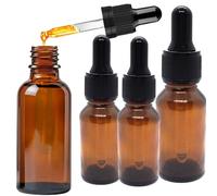 Cutiolly Flacone Contagocce,Flaconi Contagocce Vetro,Flacone Bottiglie Contagocce,Bottiglie Contagocce in Vetro Ambrato,per l'olio essenziale,50mlPipettenflasche,10pc (10ml-1pcs+5ml-2pcs)