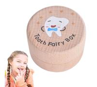 Cutiolly Scatolina Dentini da Latte,Scatola Dentini da Latte Bambino,Porta Dentini da Latte,Scatolina Porta Dentini da Latte,Scatola per Denti in Legno Scatola,Denti Salva Box per Bambini e Bambina