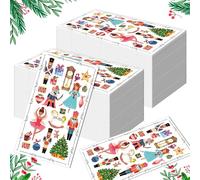 CutitiUU 40 Tovaglioli Natalizi per Ospiti,Tovaglioli di Natale,Tovaglioli per feste natalizie,tovaglioli natalizi usa e getta,tovaglioli di carta per feste di Natale (Schiaccianoci)