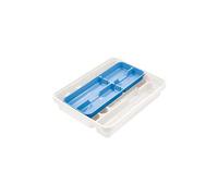 Cutlery Organiser Tontarelli Doppia Plastica (31 X 39,5 x 7 cm) Bianco/Grigio