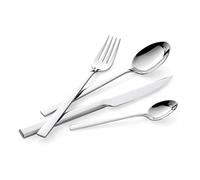 Cutlery Set 18/10 Stainless Steel for 6 People, 24 Pieces, with 6 Forks, 6 Table Knives, 6 Spoons, 6 Coffee Spoons, 3.5 mm Thick, Mirror Polished Finish