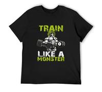 CUTLERY SUIT Men's SS Broly Train Like A Monster T Tee T-Shirt Black 3XL