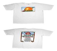 CUTLERY SUIT Men's The Allman Brothers Band Distressed Eat A Peach Adult T Shirt in White White White L