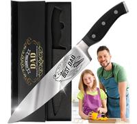 CUTLINX Dad Birthday Gifts from Daughter, Son - Gifts for Dad Men - Happy Birthday Dads Gift Ideas - Best Father Present - Kitchen Knife Gift Set