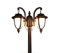 CUTPOIY 165 cm palo alto patio paesaggio decorazione illuminazione IP65 lanterna in vetro impermeabile lampione in alluminio metallo prato giardino percorso lampada da strada lampada villa per esterni