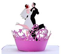 CUTPOPUP Couple Dancing - 3D popup biglietto di auguri, Paper Art & Handmade design romantico, dettagli meticolosi, perfetto biglietto regalo, sorprendi i tuoi familiari, amici US8-WD032 IT