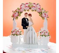 CUTPOPUP Wedding couple Pop Up Card Anniversary Card Pop Up Anniversary Card, Wedding Anniversary Card Pop Up 3d Valentines Day Cards, Birthday Card For Wife IT