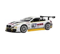 CUTSUGOK Auto pressofusa in scala 1:24 Per BMW M6 GT3 Simulazione di auto da corsa Diecast in metallo Modello di auto Luce sonora Tirare indietro Modello di auto Veicolo modello da collezione(B)