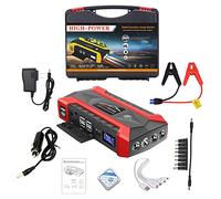 CUTTE Avviatore di Emergenza per Auto 1000A Corrente di Picco Booster 12V Scatola di Salto Automatica con Luce a LED Carica Rapida USB Banca di Alimentazione,Red