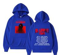 CUTTE Dil-Luminati Tour UK 2024 Felpa, Merchandising Ufficiale Diljit Dosanjh, Stile retrò Classico A Maniche Lunghe (Blu,3XL)