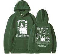 CUTTE Felpa con Cappuccio Chappell Roan | The Rise And Fall of A Midwest Princess | Stile retrò Y2K Unisex (verde1,M)