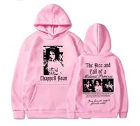 CUTTE Felpa con Cappuccio Chappell Roan | The Rise And Fall of A Midwest Princess | Stile retrò Y2K Unisex (Rosa,3XL)