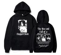CUTTE Felpa con Cappuccio Chappell Roan | The Rise And Fall of A Midwest Princess | Stile retrò Y2K Unisex (nero1,S)