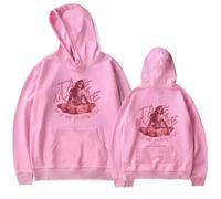 CUTTE Felpa con Cappuccio Tate McRae | Are We Flying Tour Ufficiale | Unisex Manica Lunga con Stampa (Rosa,XS)
