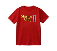 CUTTE Maglietta Slay The Spire II con Logo del Gioco | Cotone Morbido Unisex per Fan di Roguelike Deckbuilder su PC E Console-Red||3X_l