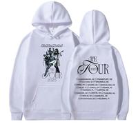 CUTTE Tour 2025 Felpa con Cappuccio Tokyo Hotel, Merchandising Ufficiale, Felpa Stampa Streetwear Unisex (Bianco,XL)
