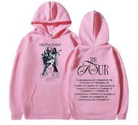CUTTE Tour 2025 Felpa con Cappuccio Tokyo Hotel, Merchandising Ufficiale, Felpa Stampa Streetwear Unisex (Rosa,XS)