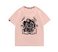 CUTTEE Clair Obscur Expedition 33 Vintage Rpg Graphic Tee - Oversized Gaming T-Shirt for Men-Pink||x_l