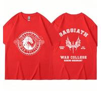 CUTTEE Fourth Wing Basgiath War College “Fly or Die” Double Sided T-Shirt | Dragon Rider Tee, Empyrean Series Unisex Casual Top for Book Lovers-Red||3X_l