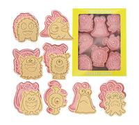Cutter Di Biscotti Di Halloween - Set Di Da Cottura Per Le Vacanze | Forme Di Taglierina Per Biscotti 3D Per Cottura A Partire | 8 Pezzi Di Design Del Castello Horror Cartone Animato Per Biscot