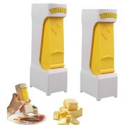Cutter di burro, splitter di formaggio, con lama in acciaio inossidabile, distributore di burri e custodia, per fare rapidamente pane, torte, biscotti, colazione (2PC)