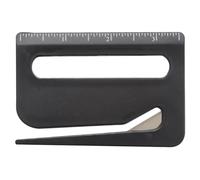 Cutter di lettere per buste - Strumento di apertura della busta | PP tagliere utensile 9.5x6.3x0.3cm con ingrandimento lineare punta di vetro per avvolgimento delle lettere di carta documenti della sc