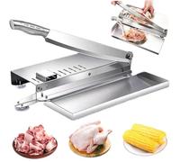 Cutter di ossa, ciclista di carne manuale in acciaio inossidabile con scala e vassoio per alimenti, taglierina per carne e manico non slip una ventosa per la molla manuale della cucina