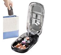 Cutter di pillole - divisore tablet portatile - divisore tablet | Strumento di farmaci professionisti -1/2 1/3 1/4 più preciso, soggetto di stoccaggio, viaggio, ausilio senior, animale domestico