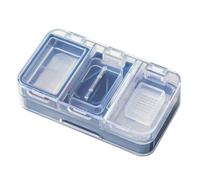 Cutter di pillole - splitter per compresse a doppio strato, portatile 4 in 1 organizzatore di medicinali, progettazione di taglio, facile funzione di rondine, fornitura di assistenza sanitaria