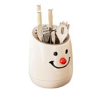 Cutter Holder, Rotating Utensil Organizer, Cute Compact Design, Kitchen Tool Storage with 360 gradi Spins for Home Cooking, Counter Top Use, Family Kitchens, 8,66 x 8,66 x 6,89 pollici