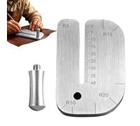 Cutter in pelle | Gadget Trimming in acciaio inossidabile | Leather Positioning Tool for Workshop Studio Travel Home Office Belt Wallet Handbag