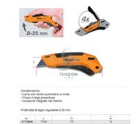 Cutter Lama Retrattile Con 4 Lame - Beta 1772M