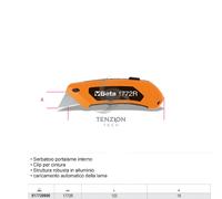 Cutter Lama Trapezoidale Con 5 Lame - Beta 1772R