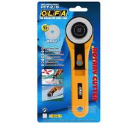 Cutter OLFA RTY-2/G ABS lama 45mm tagli curvi tessuti gomma pelle made in Japan