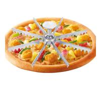Cutter per torte - taglierina per pizza con denti multipli - taglierina per torte di mele pizza - fatta in lega di alluminio con design 'impugnatura - Accessori da forno anche per il taglio e