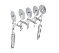 Cutter Pizza in Acciaio Inossidabile Regolabile A 5 Ruote con Manico Ergonomico per Tagliette per Torte E Pasticcini Senza Sforzo