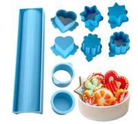 Cutter pop per cake - Set di spinte del cerchio | Strumento da forno stampato in 3D stampo facile da usare con vassoio, design robusto per la produzione di dessert da cucina, riunioni per le vacanze