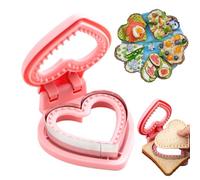 Cutter sandwich - Pressa di pane inossidabile, muffa a forma di toast a forma di cuore | Cutter di pasta per biscotti, buoni per la colazione per bambini colazione
