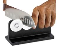 Cutter Sharpener, Cutter Sharpening Tool, Compact Stainless Steel Knifes, Knife Sharpeners for Rental, Apartment, Home, Restaurant and Commercial Kitchen Use, 3.74x1.57x2.17 inches