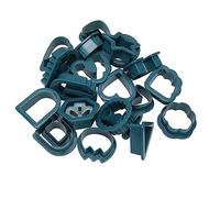 Cutters argilla polimerica, 24 pezzi riutilizzabili in plastica polimero argilla orecchini Cutters per torte (blu)