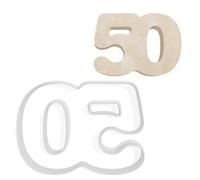 Cutting About Cookie Cutters Formina per biscotti a forma di numero 50, per 50° compleanno