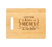 Cutting Board for Mom, Wooden Carving Board with Handle, Double Sided Engraved Butcher Block, 28 x 21 cm Kitchen Chopping Boards for Meat, Vegetables