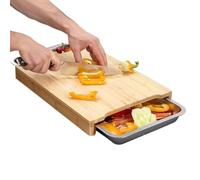 Cutting Board | Non-Slip Food Prep Chopping Serving Gadget | Wood