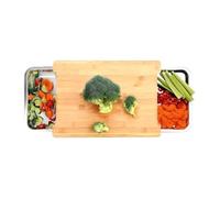 Cutting Board Non Slip Wood Chopping Serving Board For Meat Veggie