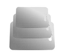 Cutting Board Set - Stainless Steel 39x28cm, Stainless Steel Honeycomb, Non-Slip Design | Kitchen Supplies Tray, Food Prep Board For Fruit, Vegetable, Charcuterie, Cheese, Meal Prep, Home