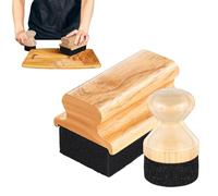 Cutting Boards Wax Applicator, Butcher Block Brush for Oliing, Cutting Boards Cream Applicator Scrub with Handle for Restoring Wood Spoons and Kitchen Utensils, 4,53 x 2,99 pollici