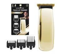 Cutting Edge Trimmer a batteria da uomo, ipoallergenico, compatto, con 3 pettini guida (3 mm, 6 mm, 10 mm), lame autoaffilanti, senza urti e senza irritazioni, richiede 1 batteria AA (non inclusa)